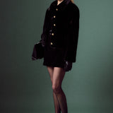 Faux Fur Collar Jacket