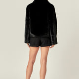 Faux Fur Collar Jacket