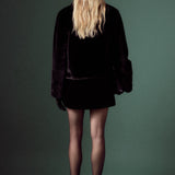 Faux Fur Collar Jacket