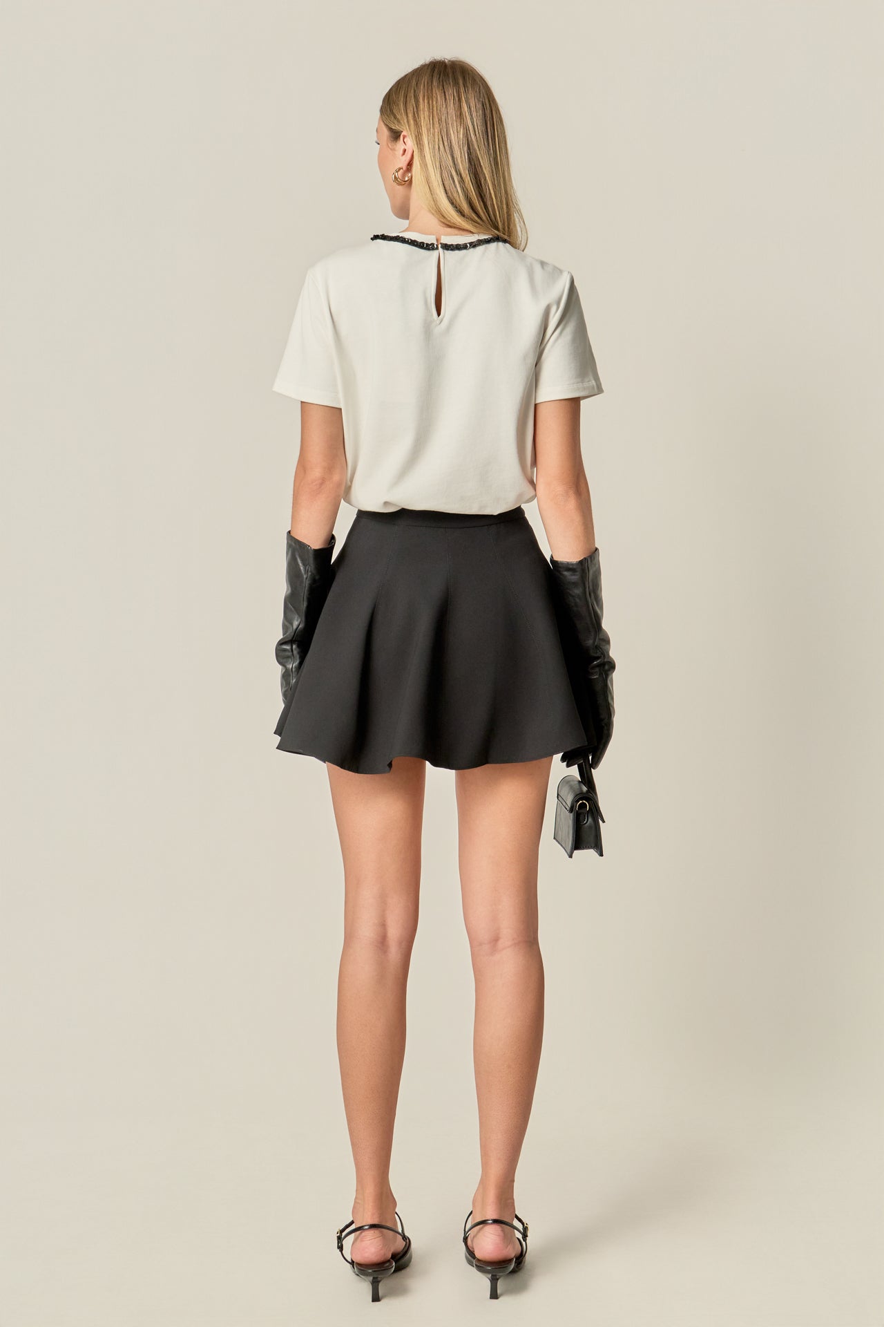 andmary Murphy flare mini skirt Sサイズ ANDMARY】Murphy flare mini skirt