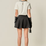 Ivy Flared A-line Mini Skirt