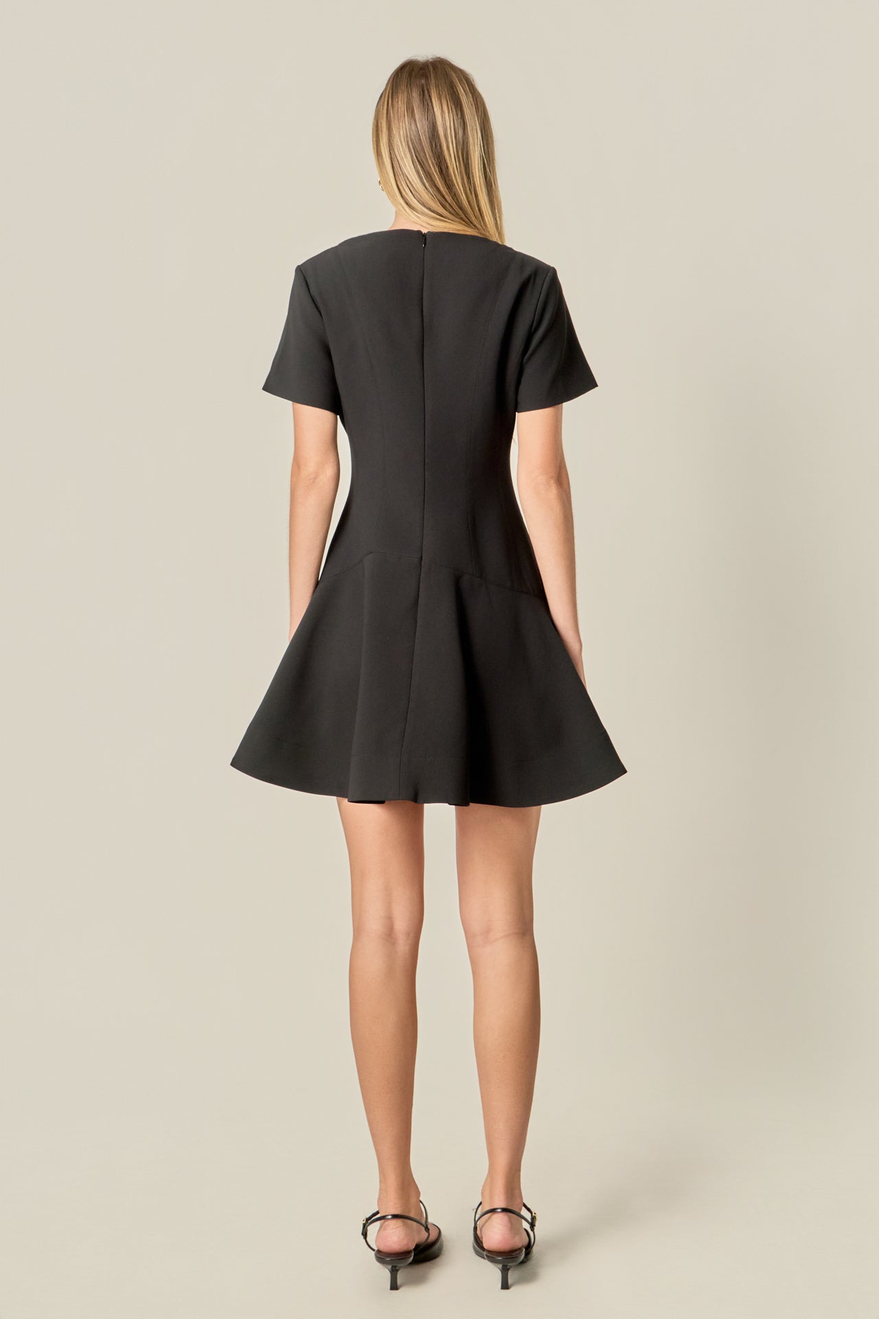 Flare Mini Dress English Factory Flare Mini Dress English Factory