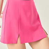 The Sienna Slit Skort in Pink