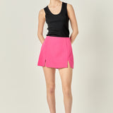 The Sienna Slit Skort in Pink