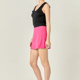 The Sienna Slit Skort in Pink