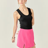 The Sienna Slit Skort in Pink