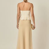 Shell Ruffled Tube Top