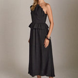 Modern Muse Pleated Midi Dress