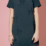 Bow Detailed Mini Dress