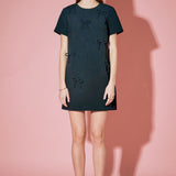 Bow Detailed Mini Dress