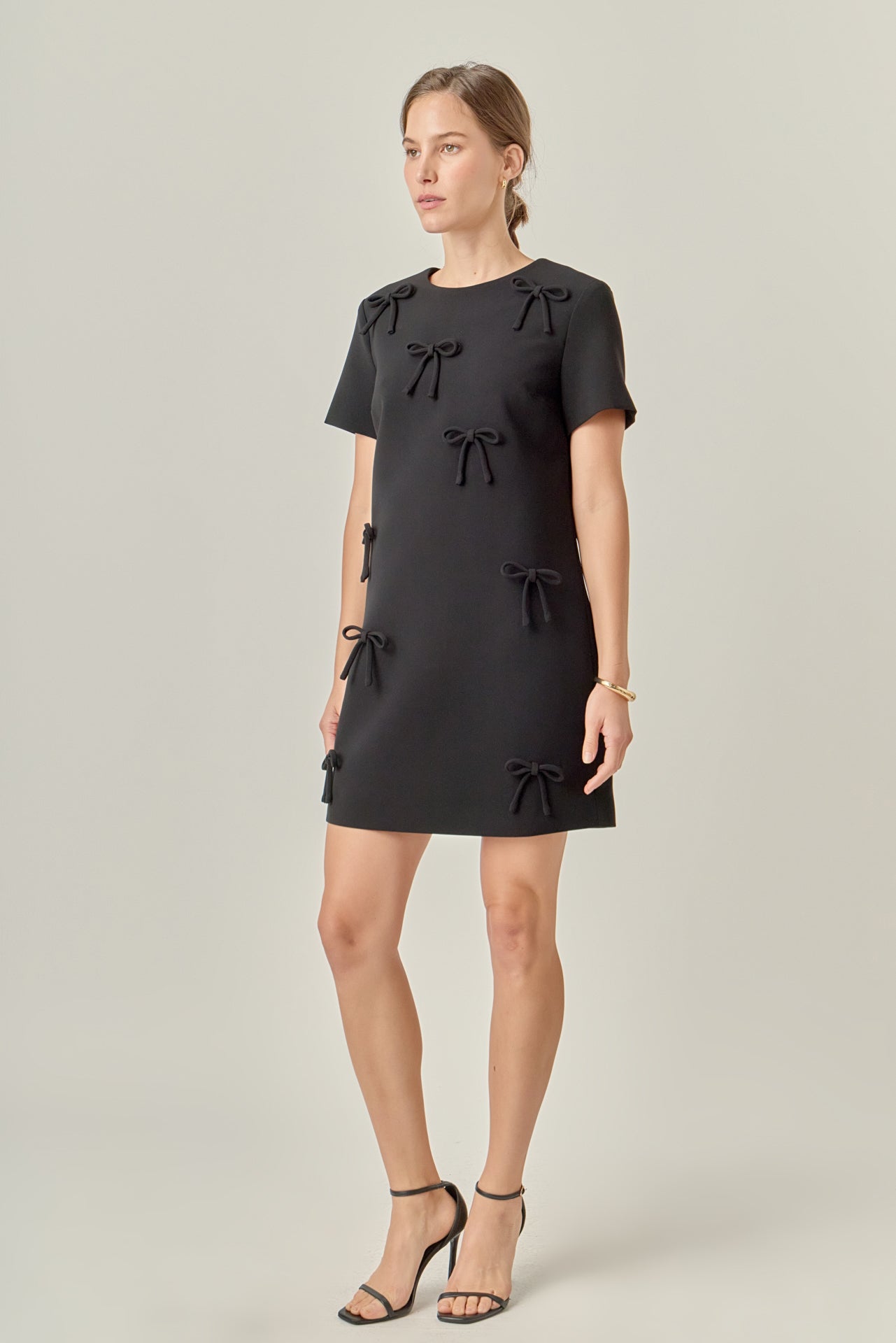 Bow Detailed Mini Dress – English Factory