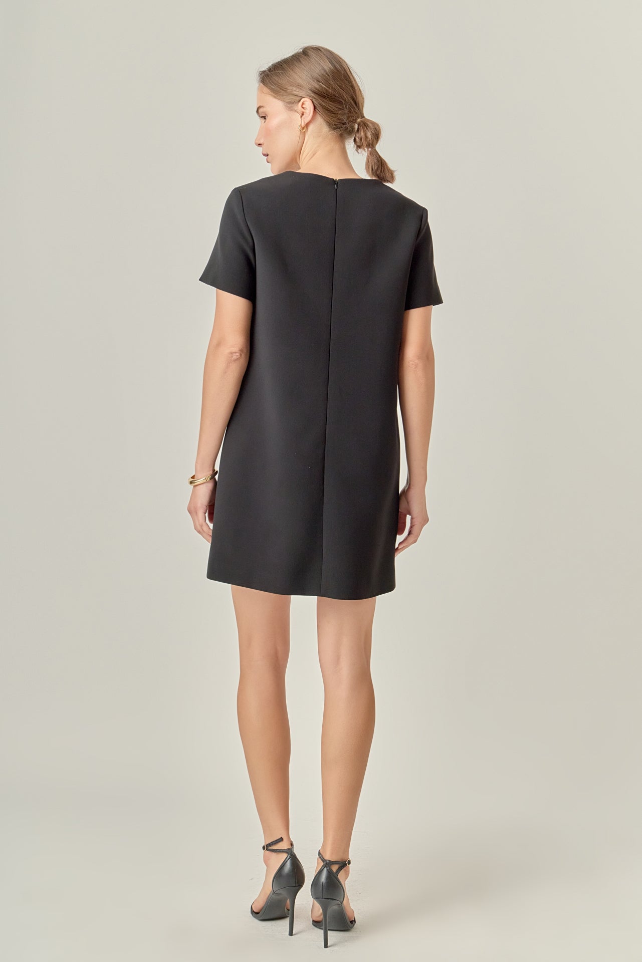 English Factory - Bow Detailed Mini Dress Black / XS English Factory - Bow Detailed Mini Dress Black / XS