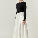 Flared Midi Skirt