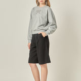 Rhinestone Bow Sweatshirt