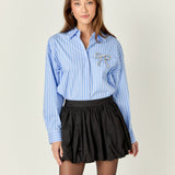 Francine Rhinestone Bow Shirt