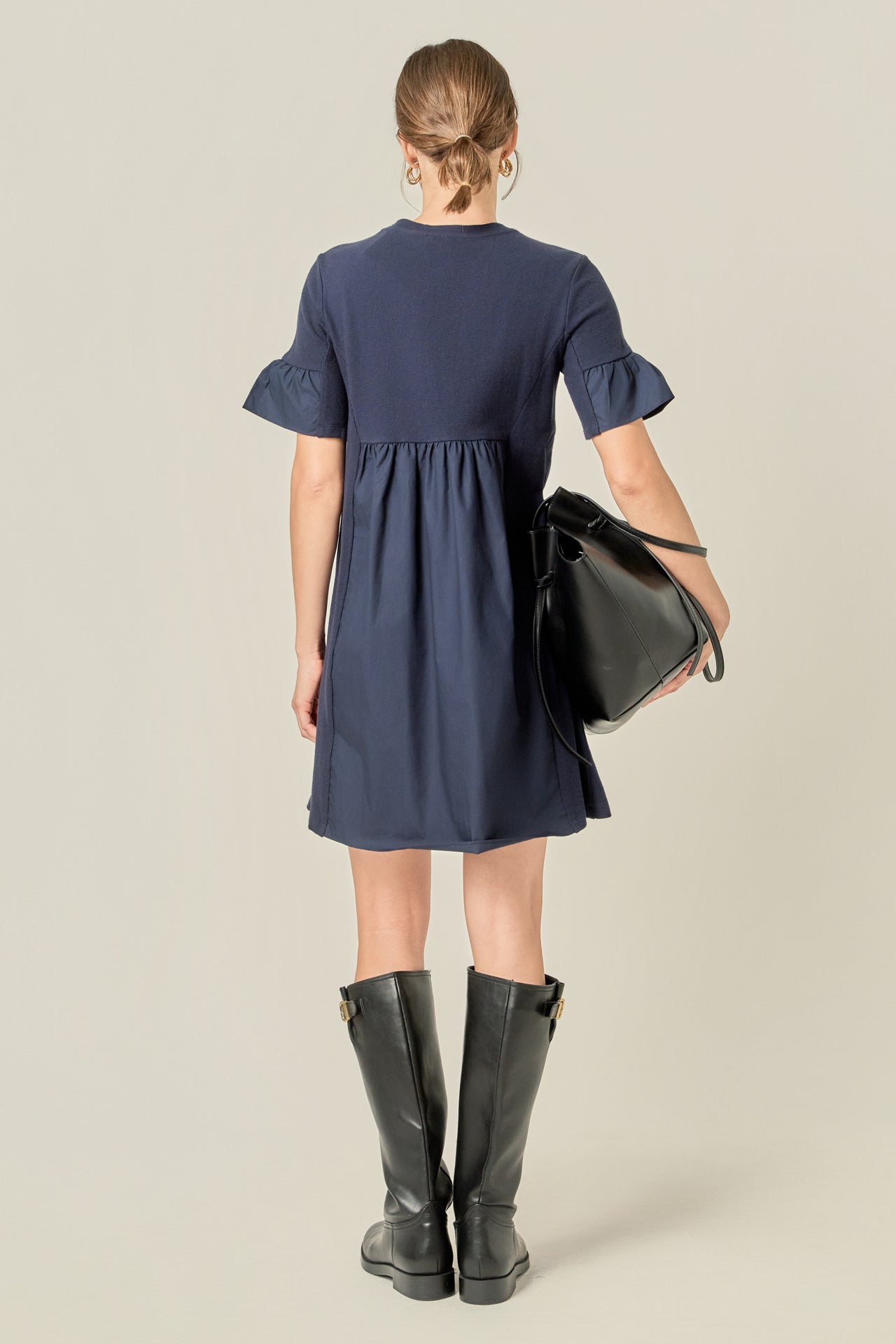English Factory Women's Solid Mini Dress