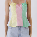 Color Block Cami Top