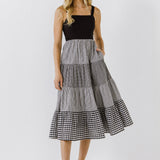 Contrast Midi Dress- Sold Out