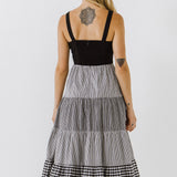 Contrast Midi Dress- Sold Out