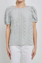 Load image into Gallery viewer, Puff Sleeve Lace Top
