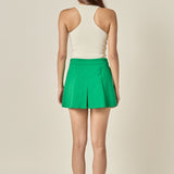 Pleated Mini Skort