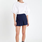 Pleated Mini Skort