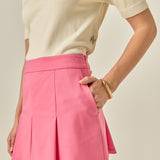 Pleated Mini Skort