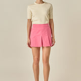 Pleated Mini Skort