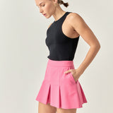 Pleated Mini Skort