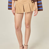 Pleated Mini Skort