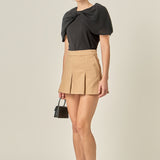 Pleated Mini Skort