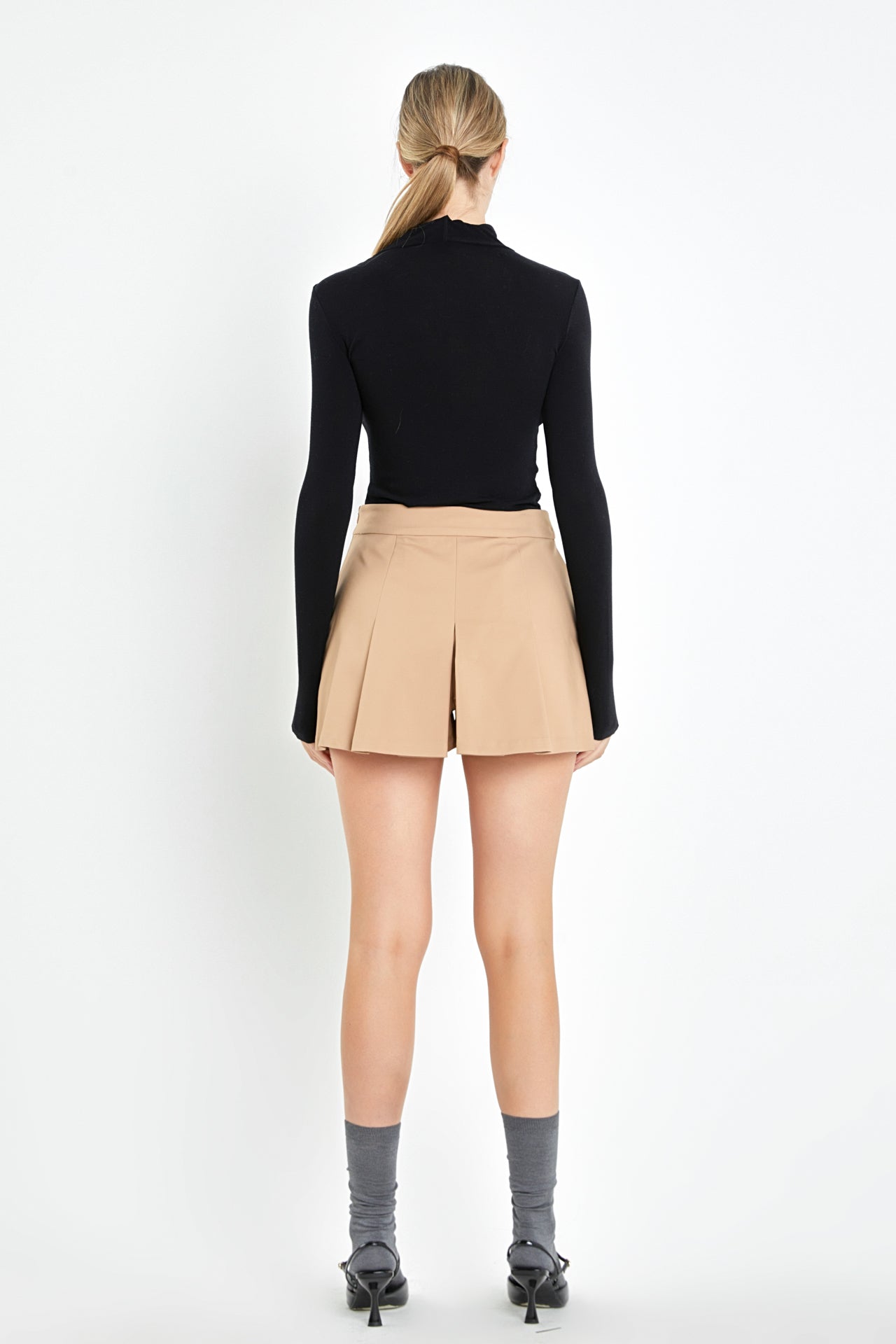 Pleated Mini Skort – English Factory