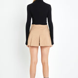 Pleated Mini Skort