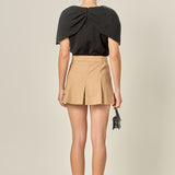 Pleated Mini Skort
