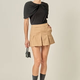 Pleated Mini Skort