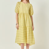 Plaid Midi Dress