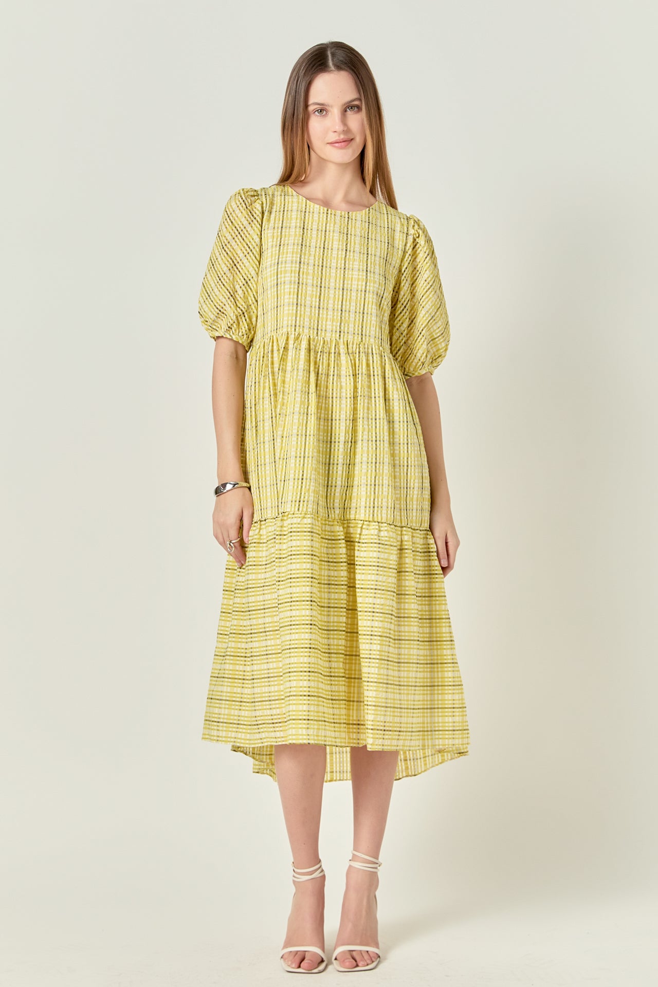 Plaid Midi Dress