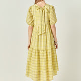 Plaid Midi Dress
