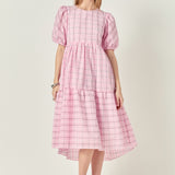 Plaid Midi Dress