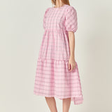 Plaid Midi Dress
