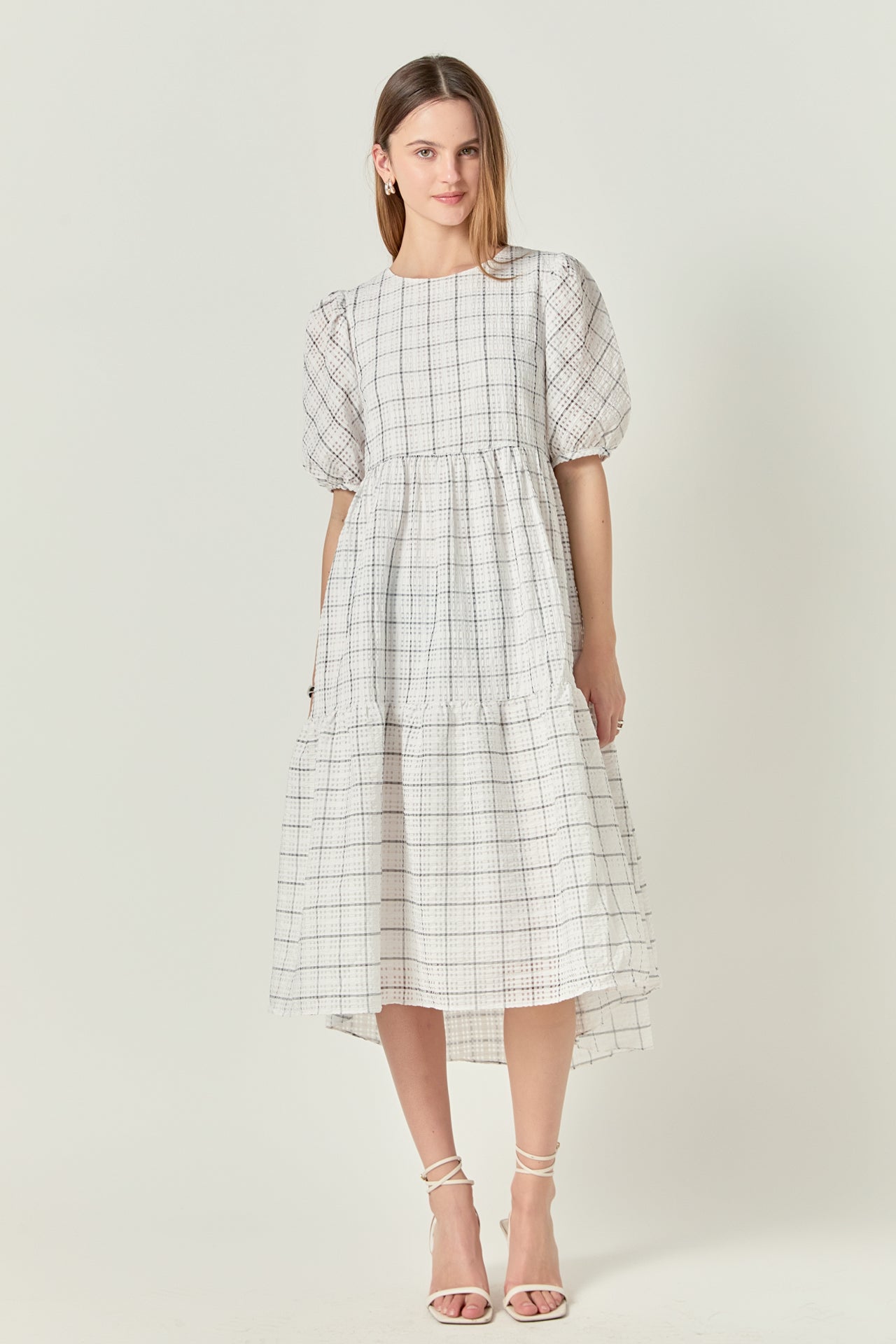 Plaid Midi Dress