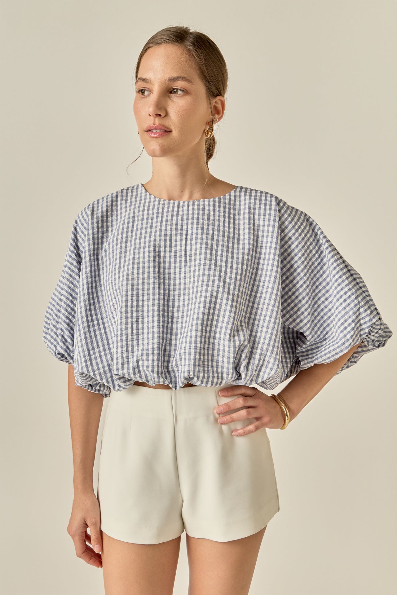 Voluminous Cropped Top – English Factory