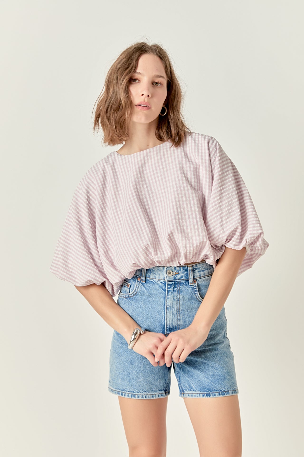 Voluminous Cropped Top – English Factory