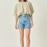 Voluminous Cropped Top