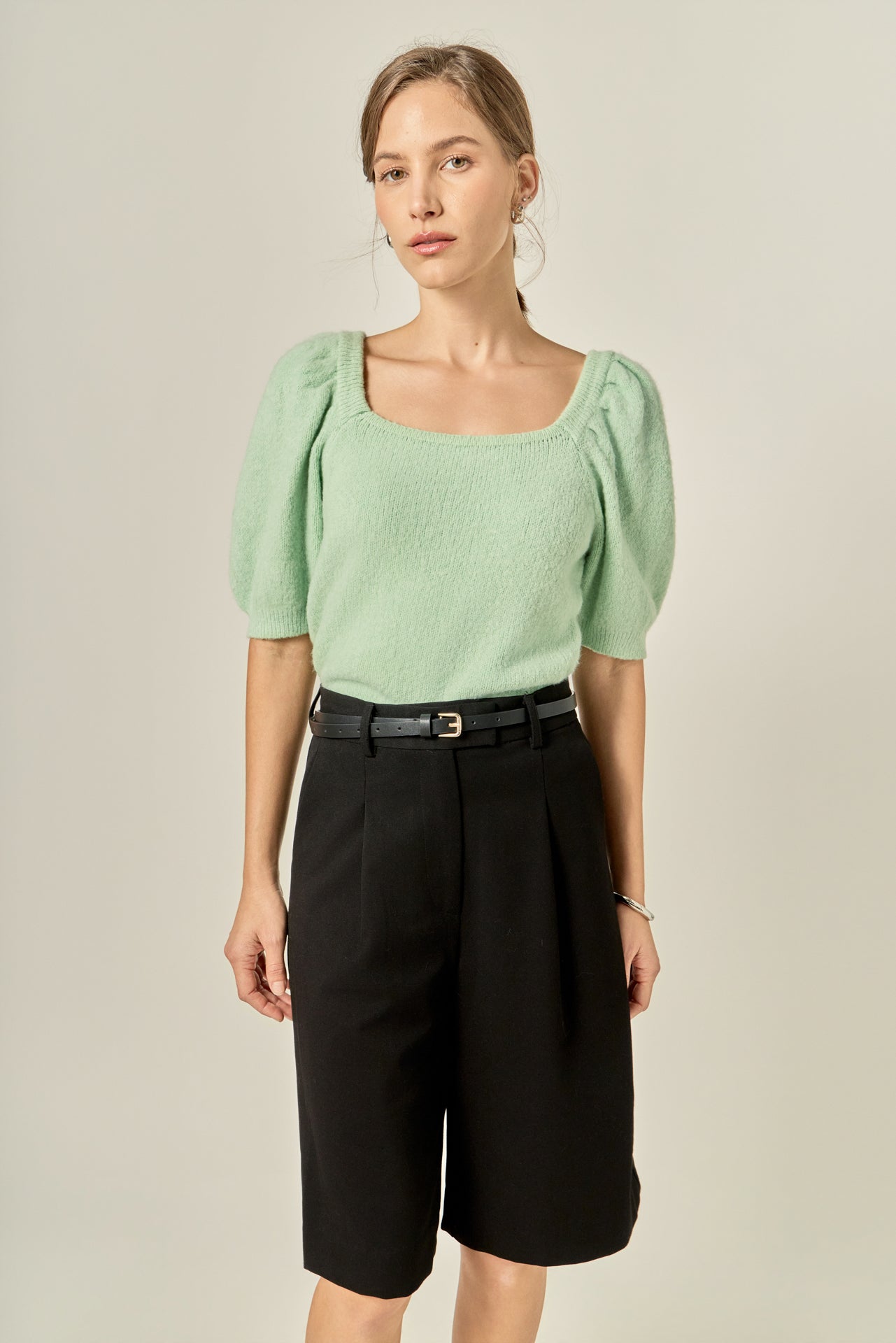 Puff Sleeve Sweater – English Factory