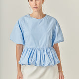 Balloon Poplin Top
