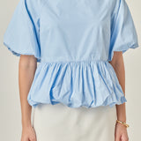 Balloon Poplin Top