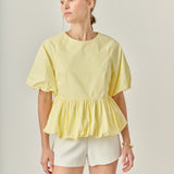 Balloon Poplin Top