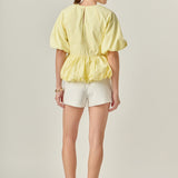 Balloon Poplin Top