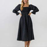 Floral Smocked Midi Dress